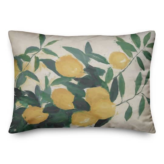 Michaels, Painterly Lemon Print Throw Pillow – Category: Pillows